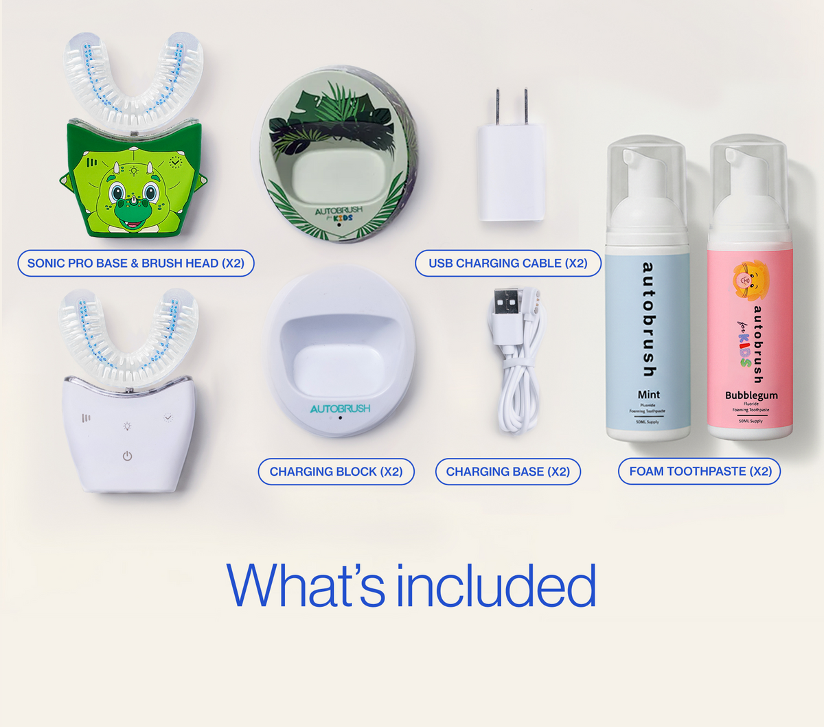 Autobrush® Sonic Pro Family Pack Bundle